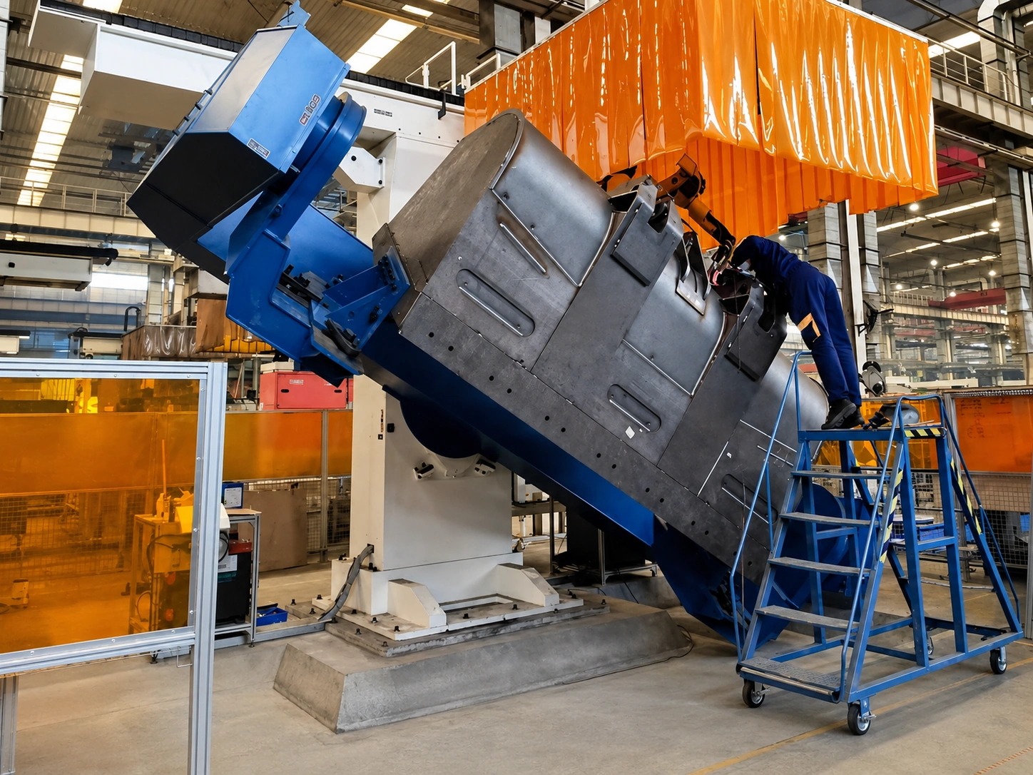 Wheel-Loader Bucket Robotic Welding Workstation