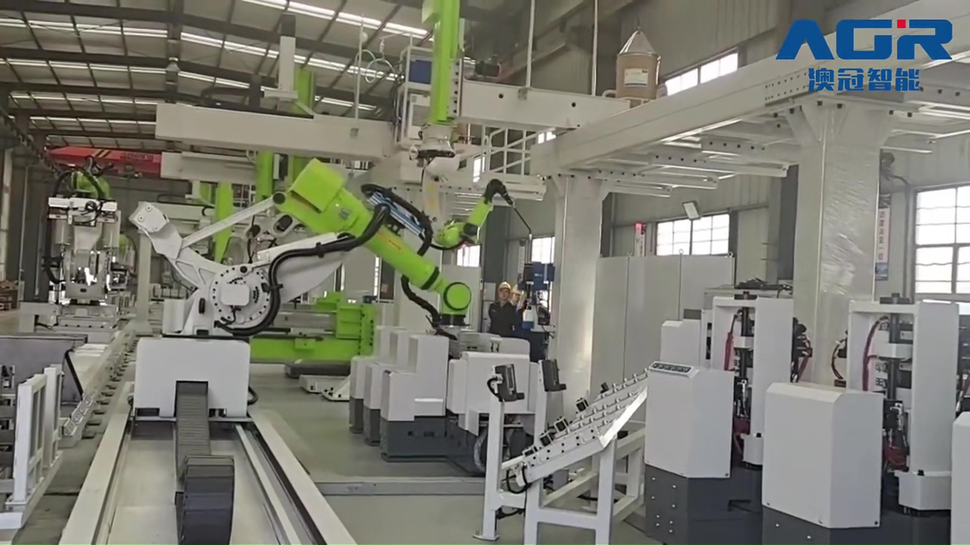 Robotic welding line process and motion