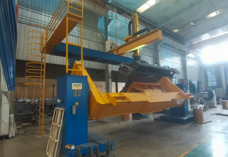Heavy-duty robotic welding of excavator undercarriage structure