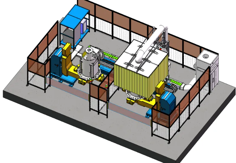 Robotic welding system for burner enclosures