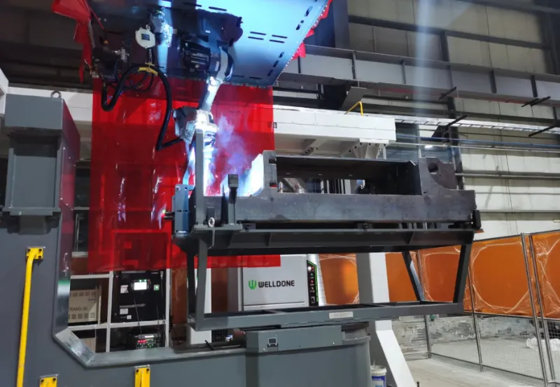 Adaptive seam tracking in automated AWP frame welding system