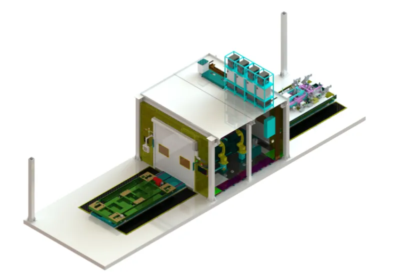 Robotic welding system for agricultural machinery frames