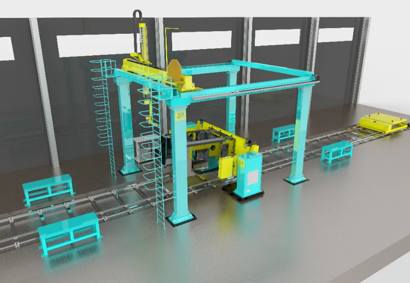 AGR gantry robotic welding system for large structural components