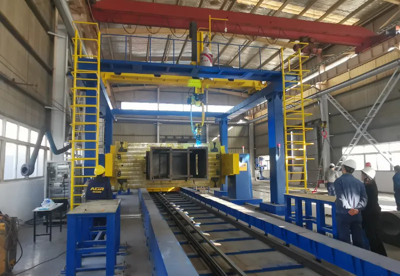 TAST seam tracking in cement elevator head welding automation