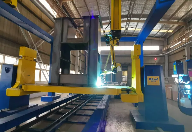 AGR automated welding solution for cement machinery production