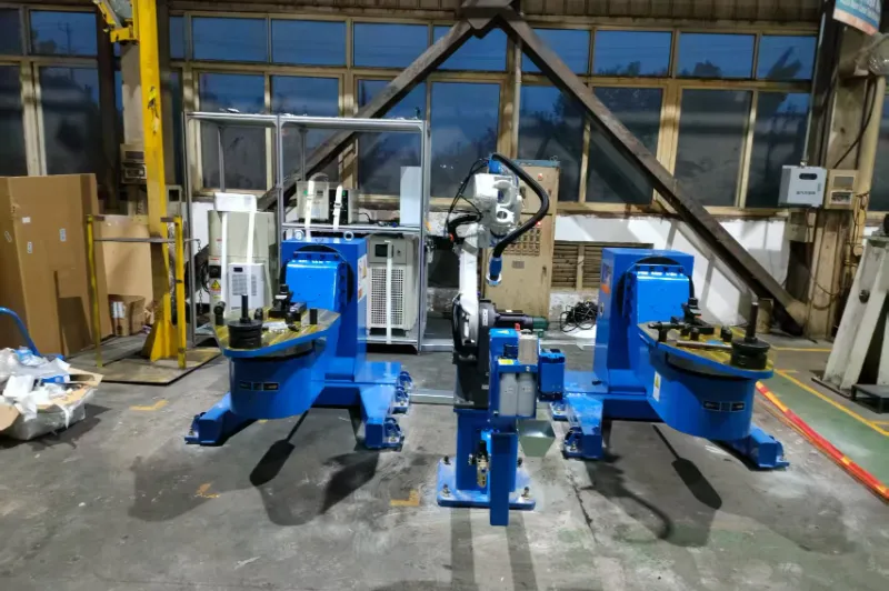 Robotic Welding Station for Excavator Boom Front Forks | AGR Robotics