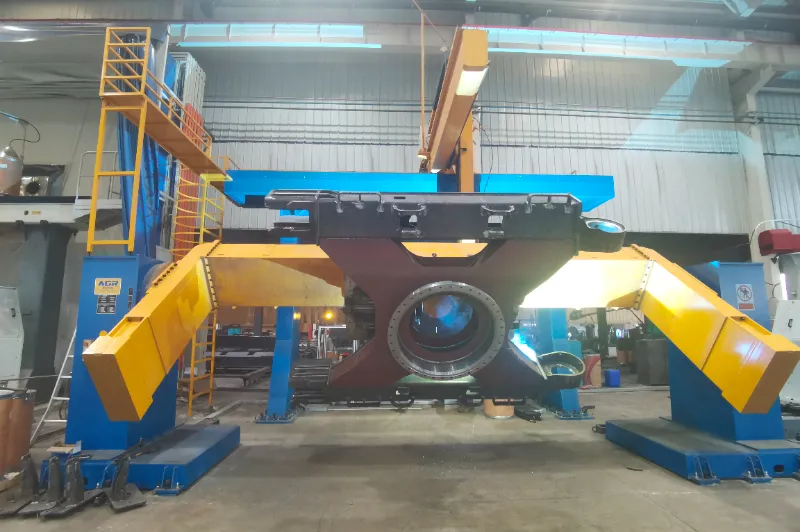 robotic welding station for excavator x-frames agr robotics