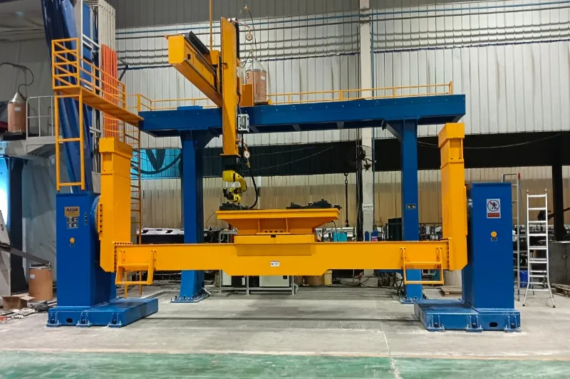 agr robotics automated welding line for construction machinery