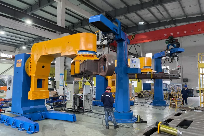 industrial robotic welding for track beam assemblies agr robotics