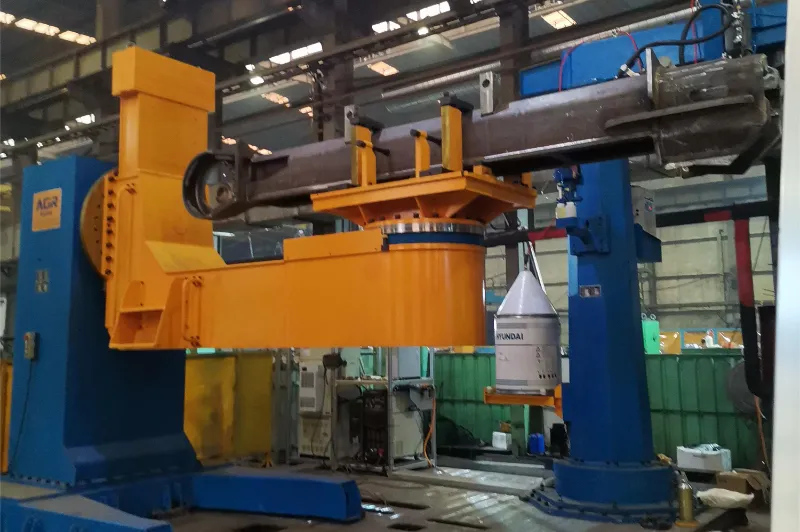 Robotic Welding Station for Excavator Track Beams | AGR Robotics