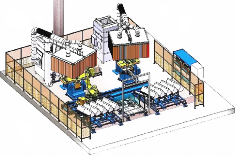 robotic welding and assembly station for cement elevator hoppers agr robotics