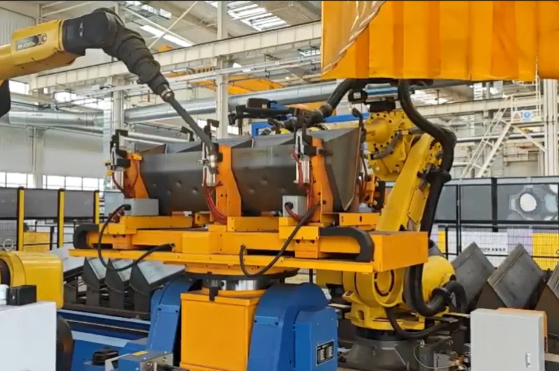 industrial robotic welding for cement hopper fabrication agr robotics