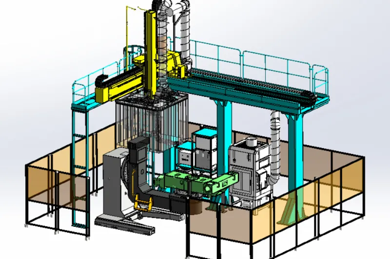 robotic welding station for aerial work platform frames agr robotics