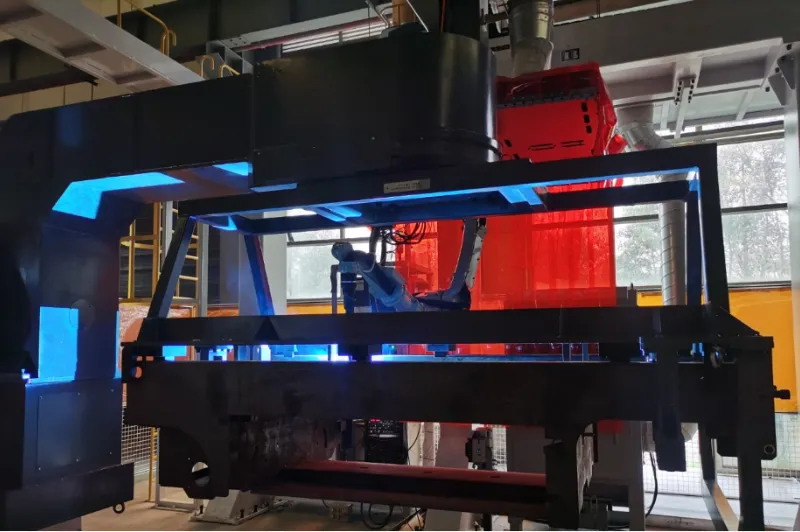 agr robotics automated production line for awp frame welding
