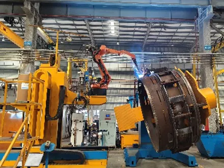 Welding Workstation for Wind Turbine Stators and Rotors | AGR Robotics