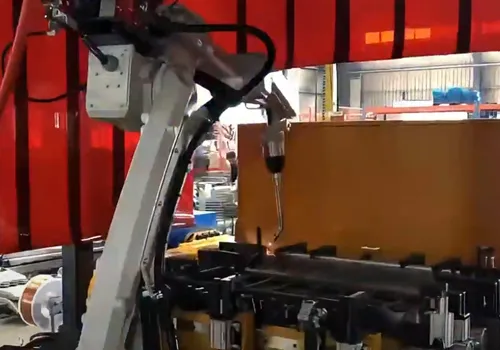 Excavator Cab Protective Fence Robotic Welding | AGR Automation Workstation