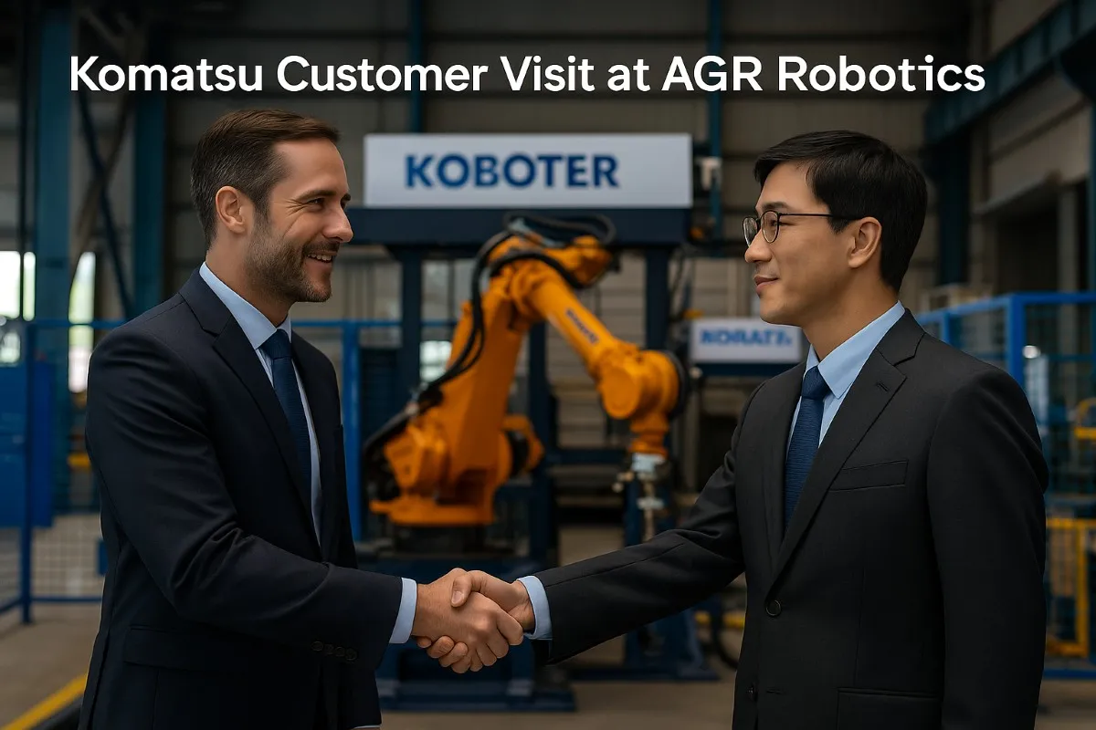 Komatsu Customer Visit at AGR Robotics