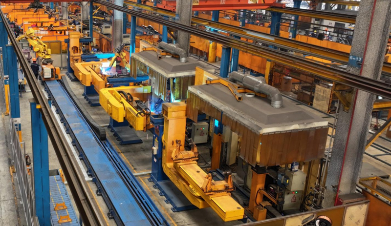 Automated Welding Line for Excavator Booms and Arms