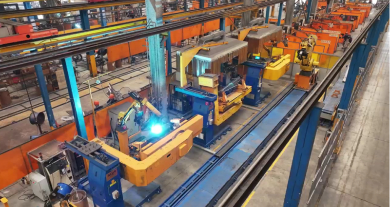 Automated Welding Line for Excavator Booms and Arms