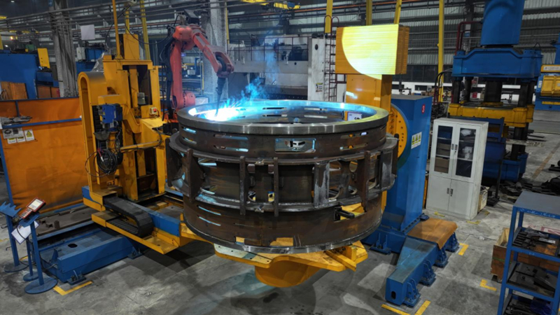 Welding Workstation for Wind Turbine Stators and Rotors