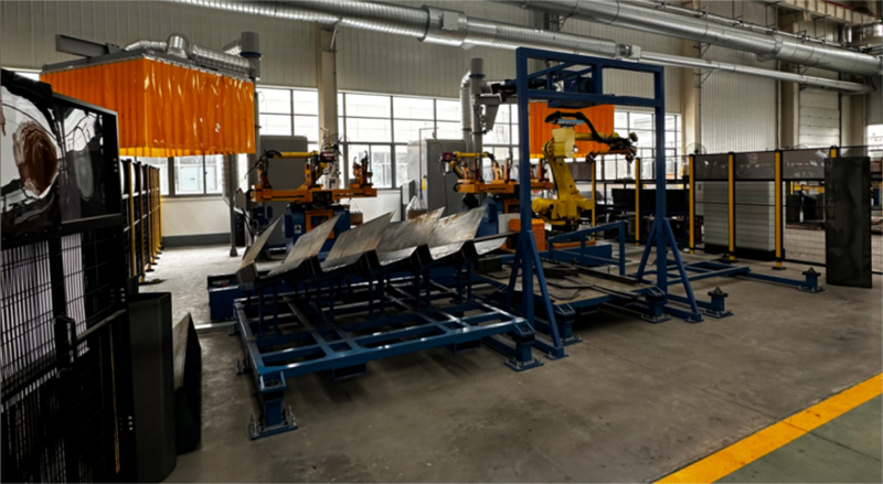 Automated Welding and Bending Workstation for Hoppers
